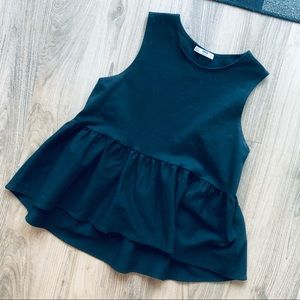 ✨zara peplum top size small✨